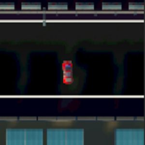 A Car on a Race Track