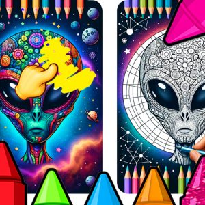 Aliens – Coloring Galaxy Page