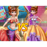 Anna Mermaid Vs Princess