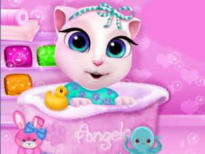 Baby Angela Bathing Time