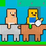 Baby Noob vs Baby Obby Horse