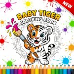 Baby Tiger Coloring Book