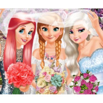 Bride and Bridesmaides Dress up