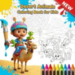 Desert Animals Coloring Book for Kids