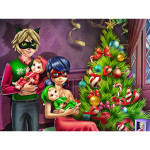 Dotted Girl Family Christmas