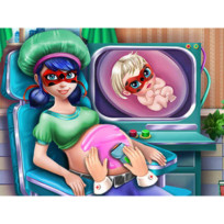 Dotted Girl Pregnant Check Up