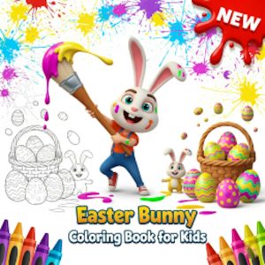 Easter Bunny Coloring Book for Kids