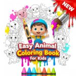 Easy Animal Coloring Book for Kids