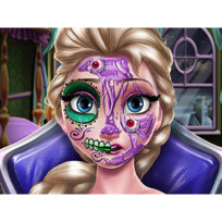 Elsa Scary Halloween Makeup
