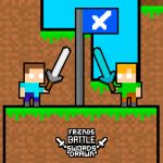 Friends Battle Swords Drawn