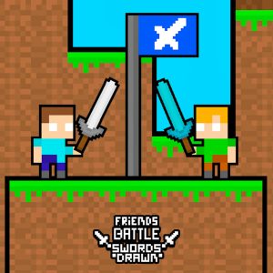 Friends Battle Swords Drawn