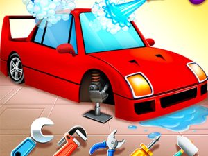 Girls Car Wash Salon Auto Workshop