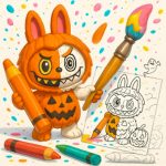 Halloween Labubu Coloring & Drawing Game