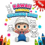 Kawaii Animal Coloring Book