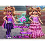 Little Girl Superhero Vs Princess