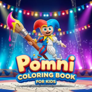 Pomni Coloring Book for Kids