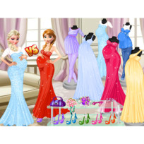 Pregnant Princesses Fashion Dressing Roo