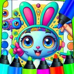 Rabbit AI Coloring Pages fun