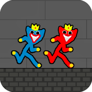 Red and Blue Stickman Huggy 2