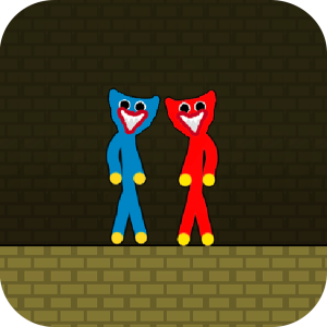 Red and Blue Stickman Huggy