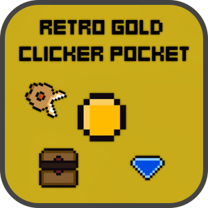 Retro Gold Clicker Pocket