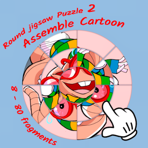 Round jigsaw Puzzle 2 – Assemble Cartoon