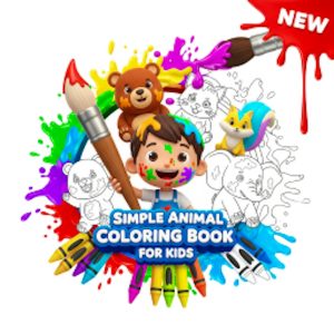 Simple Animal Coloring Book for Kids
