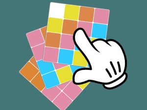 Sliding puzzle. Get the pattern
