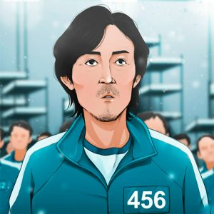 Squid Game Player 456 Sliding