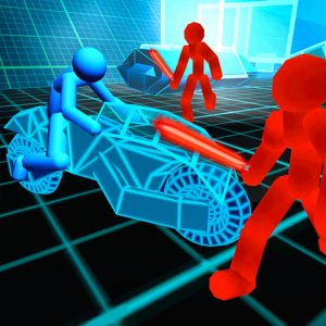 Stickman Neon Motorcycle Racing
