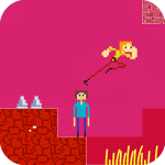 Stickman Steve vs Alex Nether