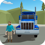 Truck and Police