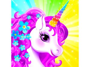 Unicorn Dress Up like Princess